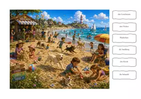 Vorschau - Spiele - Ferienspaß mit Pünktchen – 4 Materialien rund um Hund, Ferien und Sprache - Seite 1