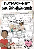 Vorschau - Arbeitsblätter - Zeugnis-Mutmach-Heft zum Schuljahresende | Reflexionsheft & Selbstwert | Grundschule Klasse 1–4 - Deckblatt