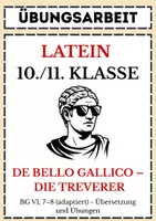 Vorschau - Arbeitsblätter - Klassenarbeit Caesar (BG VI,7-8 vereinfacht - Die Treverer) - Deckblatt