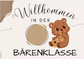 Vorschau - Poster - Türschild Deckblatt Bär Bärenklasse Klasse 1 2 3 4 a b c d - Seite 2