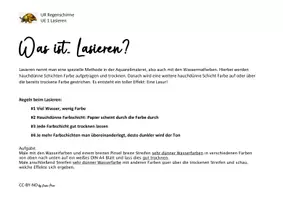 Vorschau - Unterrichtsreihen - N³ UE BK Regenschirmbild - Deckend und Lasierend von Kassio - Seite 1