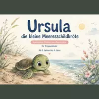 Vorschau - Bildkarten - Ursula die kleine Meeresschildkröte | Kamishibai Bildkarten Geschichte | Krippe Kindergarten | Sommergeschichte | Meer Schildkröte | PDF Download - Deckblatt