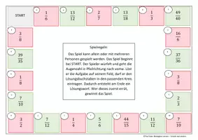 Vorschau - Spiele - Rechnen mit Brüchen: Lernspiel Bruch-Rätsel - Seite 1