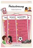 Vorschau - Aufgabenkarten - Partnertraining: Verben bestimmen (Kl. 2/3) - Deckblatt