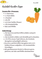 Vorschau - Arbeitsblätter - Kartoffel-Karotten-Suppe - Deckblatt