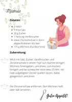 Vorschau - Arbeitsblätter - Rezept Milchreis - Deckblatt