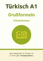 Vorschau - Spiele - Türkisch A1 – Vokabeln lernen: Vokabelkarten Grußformeln (auch Deutsch A1 DaZ/DaF) - Deckblatt