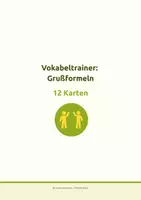 Vorschau - Spiele - Türkisch A1 – Vokabeln lernen: Vokabelkarten Grußformeln (auch Deutsch A1 DaZ/DaF) - Seite 3