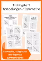 Vorschau - Arbeitsblätter - Spiegelungen Symmetrie - Trainingsheft Teil 3 - Deckblatt