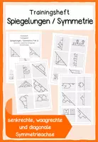 Vorschau - Arbeitsblätter - Materialpaket - Trainingshefte Spiegelungen, Symmetrie Teil 1 + 2 + 3 - Seite 1