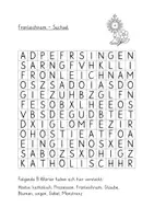 Vorschau - Arbeitsblätter - Fronleichnam - Suchsel - Seite 1