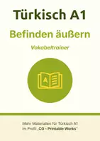 Vorschau - Spiele - Türkisch A1 – Vokabeln lernen: Vokabelkarten Befinden äußern (auch Deutsch A1 DaZ/DaF) - Deckblatt