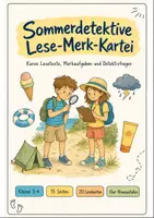 Vorschau - Aufgabenkarten - Sommerferien - Deckblatt