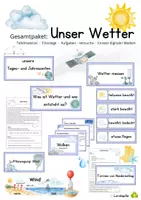 Vorschau - Unterrichtsreihen - Wetter: Rund ums Wetter - Gesamtpaket - Deckblatt