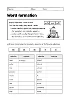 Vorschau - Unterrichtsreihen - Word Formation (Word Families): Grammar (English) - Seite 1