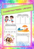 Vista previa - Hojas de trabajo - MISIÓN VERANO: MI CUADERNO DE AVENTURAS - Portada