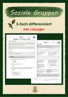 Vorschau - Arbeitsblätter - Soziale Gruppen (3-fach differenziert) - Deckblatt