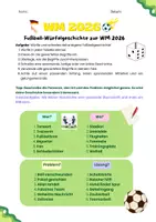 Vorschau - Arbeitsblätter - WM 2026 Fußball-Würfelgeschichte - Seite 1