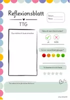 Vorschau - Arbeitsblätter - Mein TTG Rückblick - Seite 1