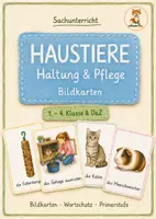 Vorschau - Bildkarten - Haustiere Bildkarten – Haltung & Pflege - Deckblatt