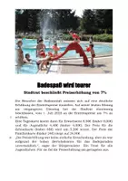 Vorschau - Stundenentwürfe - Prozentrechnung anwenden – Prozentsatz p berechnen mit Zeitungsartikel (Mathe Klasse 7/8) - Seite 1