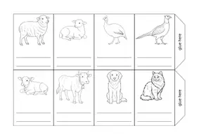 Vorschau - Arbeitsblätter - FARM ANIMALS - Mini Book 3-fach differenziert - Seite 3