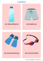Προεπισκόπηση - Flashcards - Sommer Wortschatz – 40 Bildkarten mit Artikeln! - Σελίδα 3