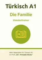Vorschau - Spiele - Türkisch A1 – Vokabeln lernen: Vokabelkarten Die Familie (auch Deutsch A1 DaZ/DaF) - Deckblatt