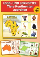 Vorschau - Arbeitsblätter - Materialpaket: Tiere entdecken & verstehen – 8 Lernspiele zu Lebensräumen, Tierklassen und Tierkindern für Kita & Grundschule - Seite 1