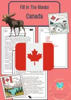 Vorschau - Arbeitsblätter - Fill in the Blanks - Canada - Deckblatt