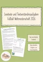 Vorschau - Arbeitsblätter - Materialpaket Fußball WM 2026 - Seite 1