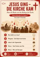 Vorschau - Stundenentwürfe - Der Beginn der Kirche - Petrus (Stunde 1. - 5.) - Deckblatt