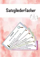 Vorschau - Mal- und Bastelvorlagen - Satzgliederfächer - Deckblatt