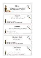 Vorschau - Mal- und Bastelvorlagen - Satzgliederfächer - Seite 3
