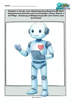 Vorschau - Arbeitsblätter - Roboter in der Pflege – Argumentatives Schreiben Abschlussprüfung Deutsch 2027 RS BW - Deckblatt
