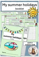 Vorschau - Arbeitsblätter - Plans for my summer holidays - booklet (Writing/Vocabulary) - Deckblatt