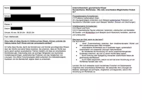 Vorschau - Stundenentwürfe - Würfelnetze Unterrichtsbesuch mit Verlaufsplan - Seite 3