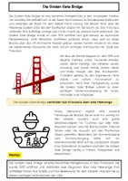 Vorschau - Arbeitsblätter - Die Golden Gate Bridge: Hängebrücke & San Francisco - Seite 1