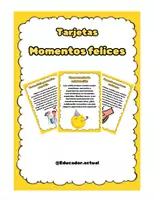 Vista previa - Tarjetas / Manipulativos - Tarjetas Momentos felices - Portada