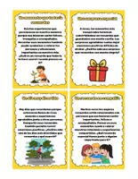 Vista previa - Tarjetas / Manipulativos - Tarjetas Momentos felices - página 2