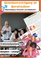 Vorschau - Arbeitsblätter - Gleichberechtigung im Berufsleben: Gender Pay Gap & Chancengleichheit - Deckblatt
