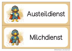 Vorschau - Anderer Materialtyp - Rabenklasse Klassendienste Klassentier Rabe - Seite 3