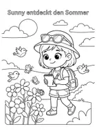 Vorschau - Arbeitsblätter - Sommerferien-Heft: „Sunnys Sommerferien“ Wissens-, Rätsel- & Mitmachheft (Kita, Vorschule & Klasse 1-2) - Seite 2