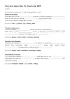 Vorschau - Arbeitsblätter - Arbeitsblatt / Worksheet "Spider-Man_ Far From Home, 2019" - Seite 1