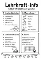 Vorschau - Mal- und Bastelvorlagen - Fußball WM 2026 Kunst Klasse 1-2 - Seite 2