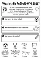 Vorschau - Mal- und Bastelvorlagen - Fußball WM 2026 Kunst Klasse 1-2 - Seite 3