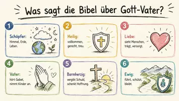 Vorschau - Arbeitsblätter - Arbeitsblätter zum Thema "Was sagt die Bibel über Gott-Vater?" + Lösung & MP3 + Mindmap + Infografik - Seite 1