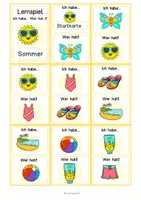 Vorschau - Spiele - Sommer Lernspiel Nichtleser, Vorschule, Fördermaterial, Klasse 1 - Seite 2