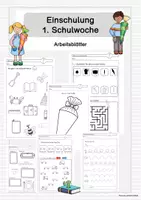 Vorschau - Arbeitsblätter - Einschulung I 1. Schultag I Anfangsunterricht - Deckblatt