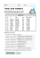 Vorschau - Arbeitsblätter - Times and Numbers (Airport): Vocabulary and Speaking (English) - Seite 2